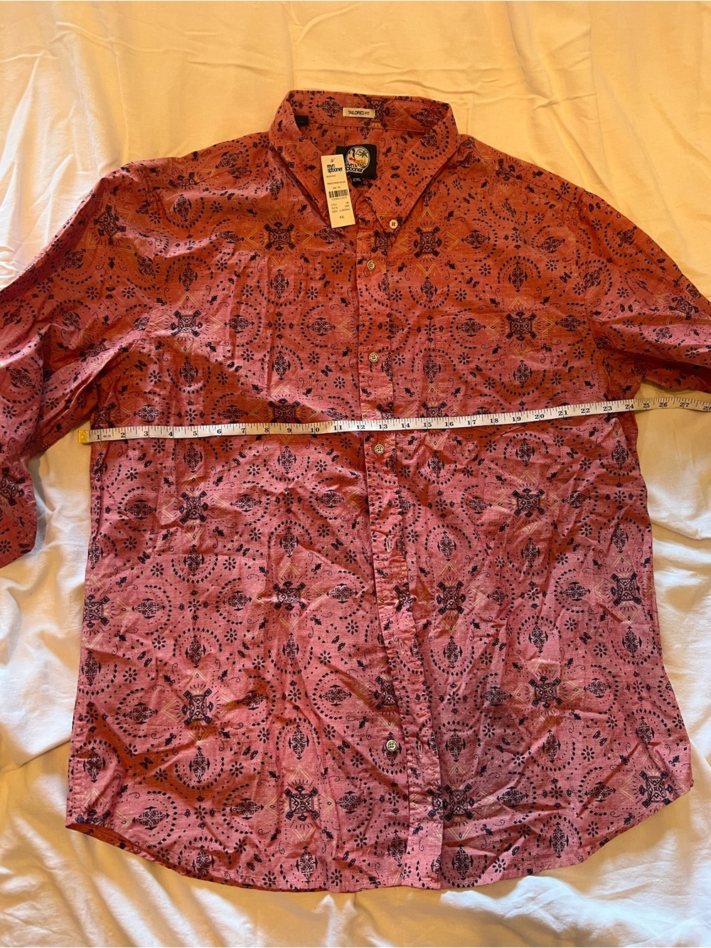 reyn spooner Red Bandana Wanderlust Print Lightweight Shirt NWT